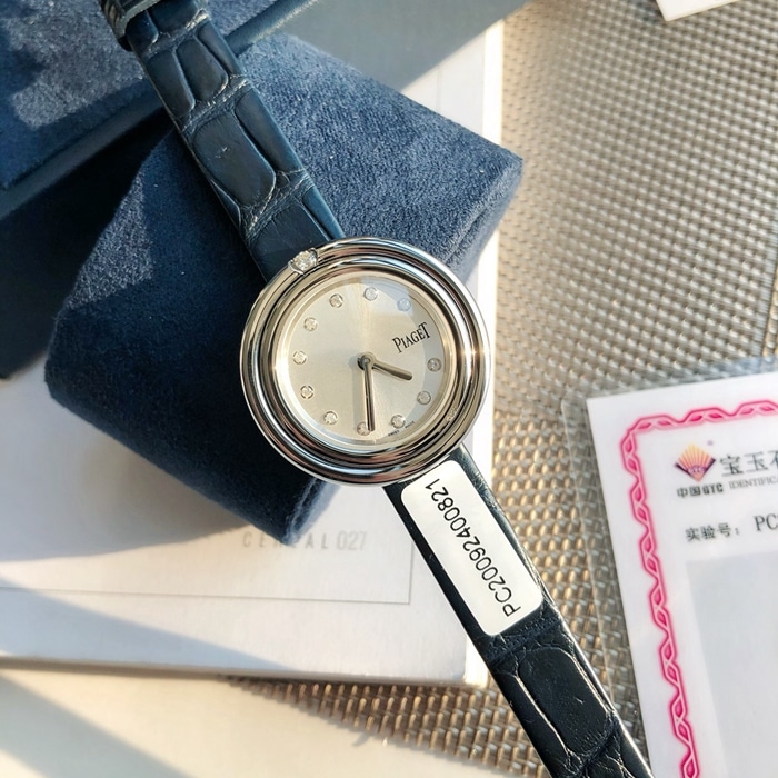 top-tier watch count women's white dialquartzleather strap watch front view