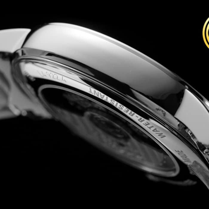 top-tier watch Longines men's gray plate steel bracelet magnificent series 40mm watch side view