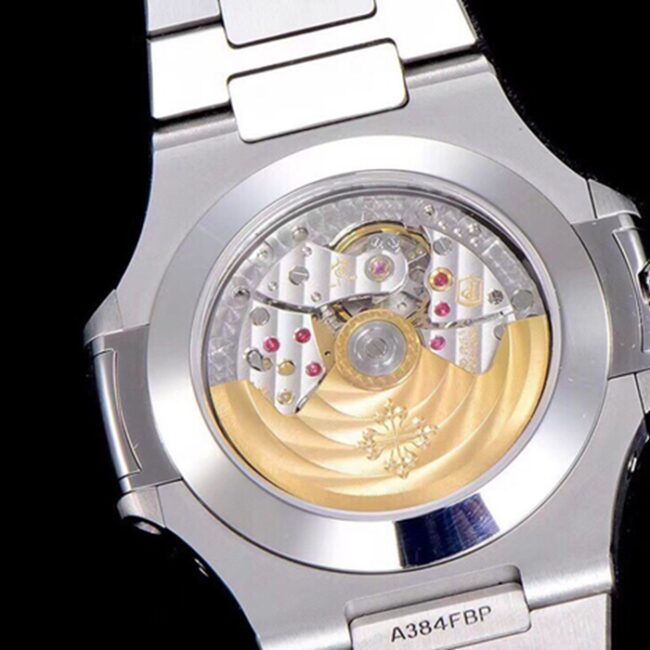 top-tier watch Patek Philippe men's black dial white steel bracelet5726 series watch movement picture