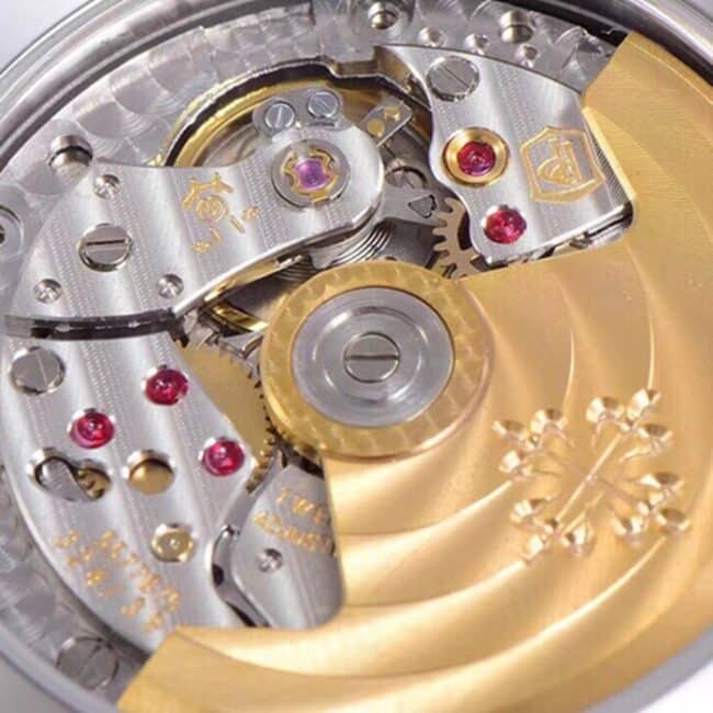 top-tier watch Patek Philippe men's white dialsteel bracelet5726 series watch movement picture