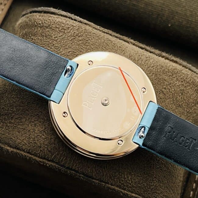 Top-tier watch Countess blue dial blue belt time series watch back cover picture