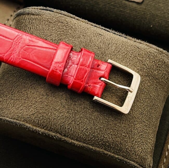 Top-tier watch Piaget men's model V3 upgraded version red plate red strap time to run series watch clasp picture