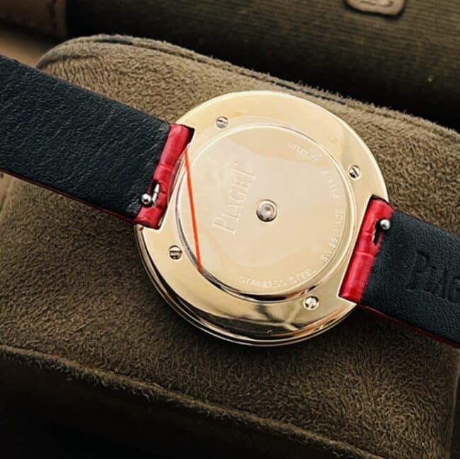 Top-tier watch Piaget men's V3 upgraded version red plate and red strap time series watch back cover picture