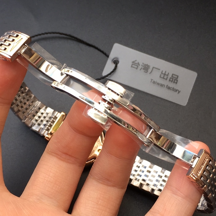 Top watch Longines ladies rose gold with couple watch set Gallen series quartz wristwatch buckle image