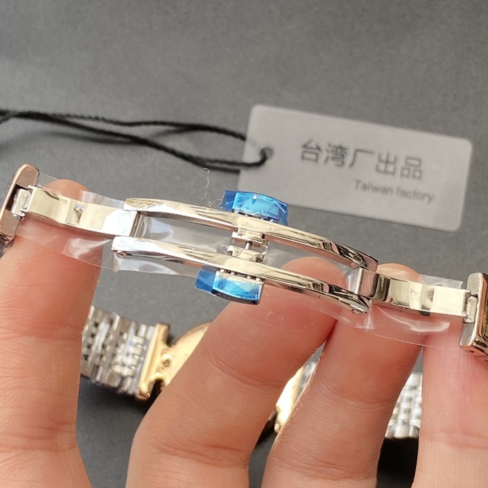 top-tier watch Longines couple watch white dial gold belt Jialan series quartz watch clasp picture