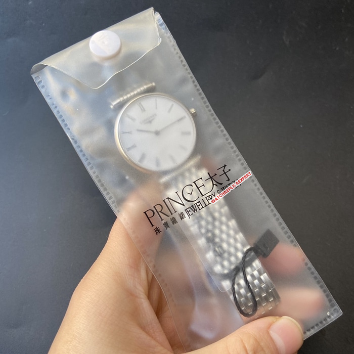 top-tier watch Longines couple watch white dialsteel bracelet Jialan series watch front view