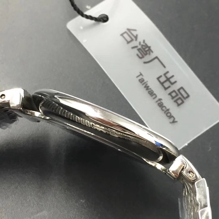 top-tier watch Longines boutique couple watch black dialsteel bracelet ultra-thin Jialan series watch side view