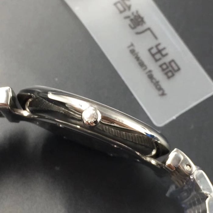 top-tier watch Longines boutique couple watch black dialsteel bracelet ultra-thin Jialan series watch side view