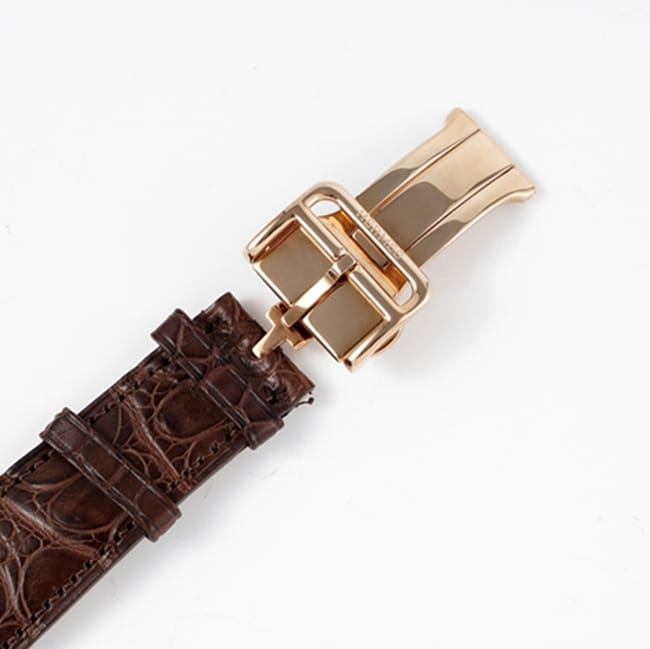 top-tier watch Hermès men's gray plate brown belt retro watch clasp picture