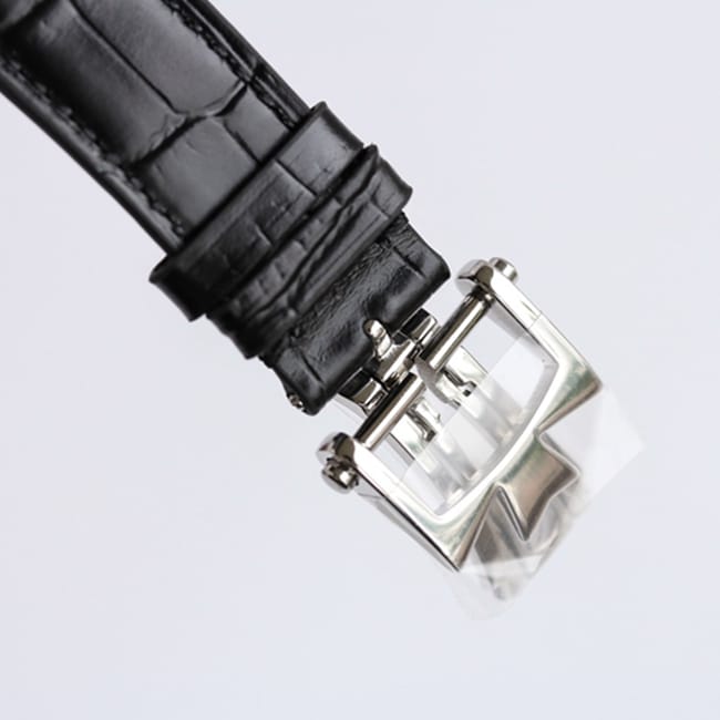 top-tier watch Vacheron Constantin men's white dial black belt heritage series automatic movement watch clasp picture