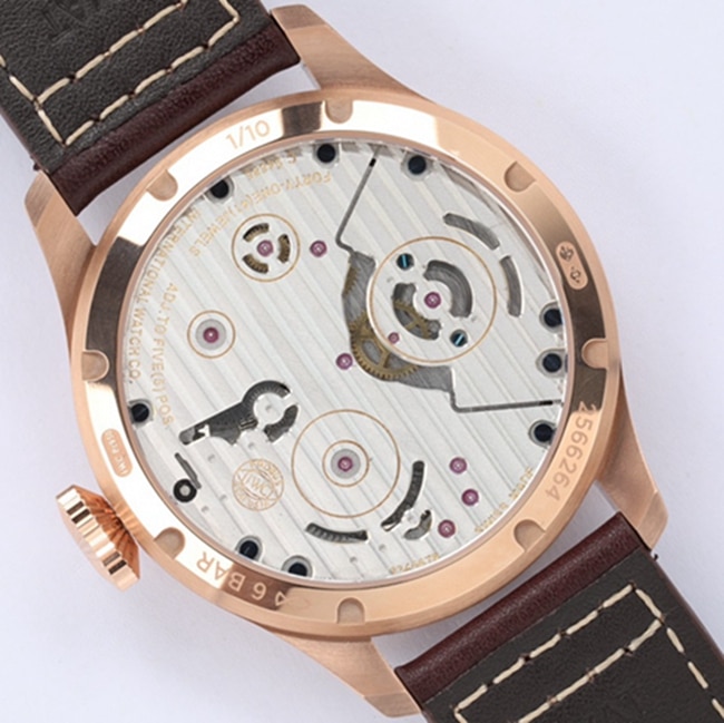 top-tier watch IWC men's blue dial hour room pilot series tourbillon watch movement picture
