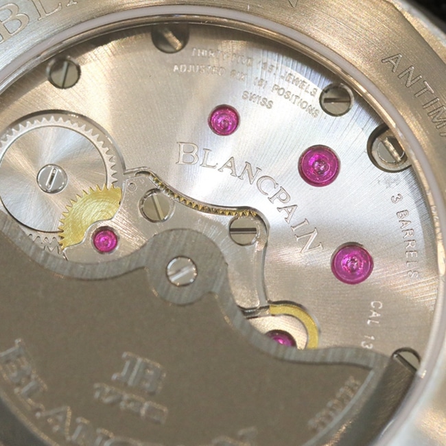 GF Factorytop-tier watch Blancpain fifty fathom series men's black dial black belt automatic movement watch detail shots