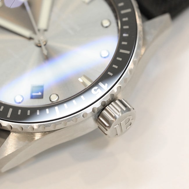 GF Factorytop-tier watch Blancpain men's gray plate nylon strap fifty fathom series watch detail shots