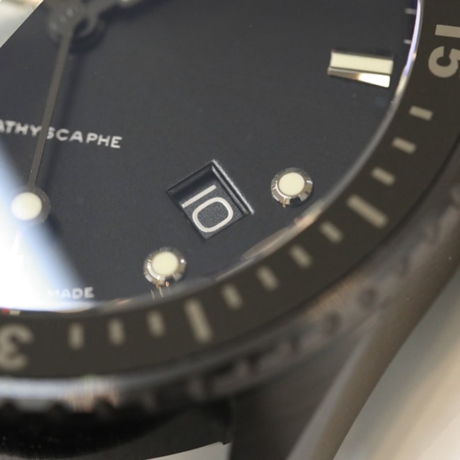 top-tier watch Blancpain men's blue dial nylon belt fifty fathoms automatic movement watch detail shots