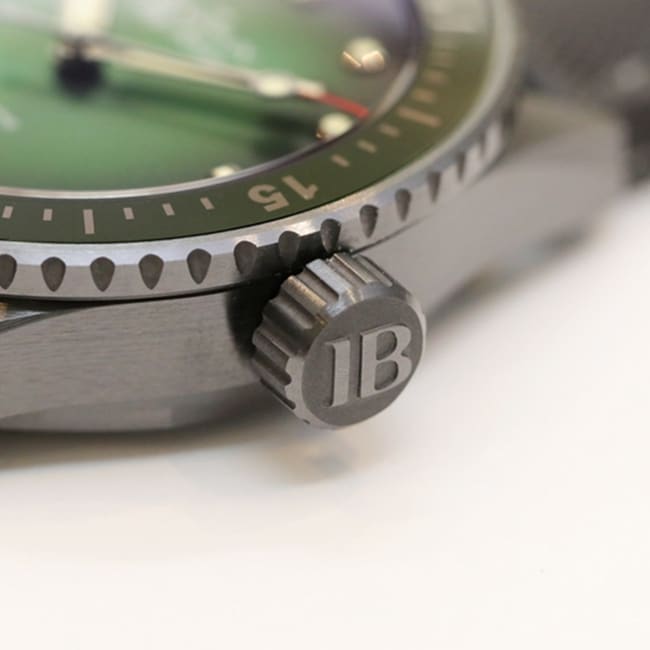GF Factorytop-tier watch Blancpain men's green dial nylon strap fifty fathom series limited edition watch detail shots