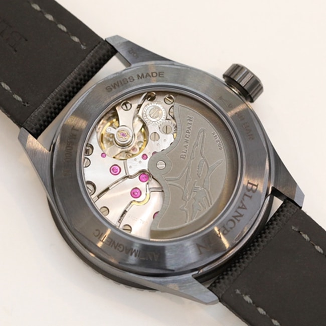 GF Factorytop-tier watch Blancpain men's green dial nylon strap fifty fathom series limited edition watch movement picture