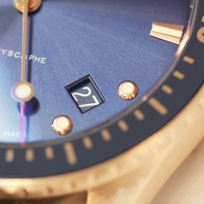 top-tier watch Blancpain men's blue dial nylon belt fifty fathom series detail shots
