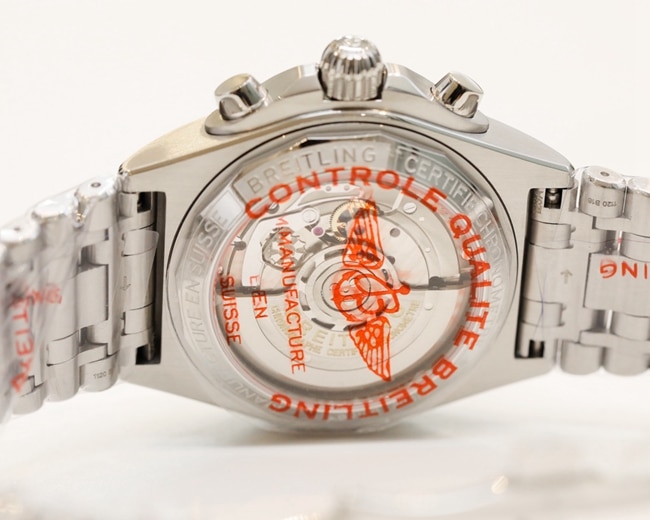GF Factorytop-tier watch Breitling men's gold plate steel bracelet watch movement picture