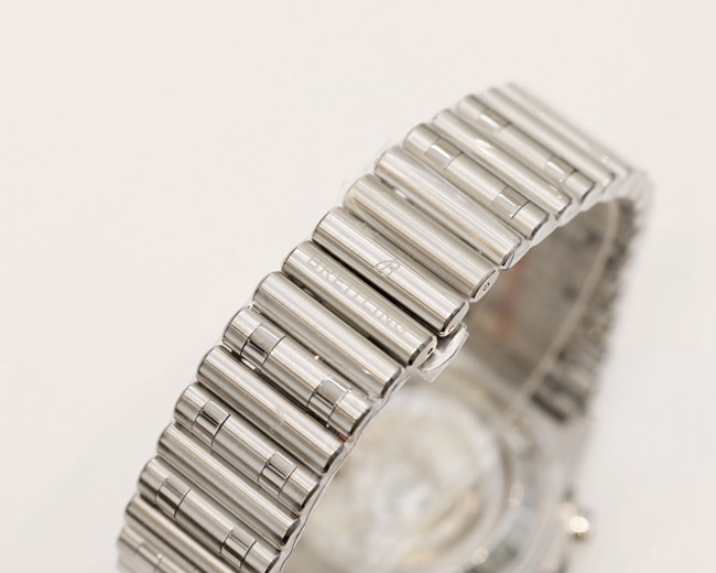 top-tier watch Breitling men's green dial steel automatic movement watch clasp picture