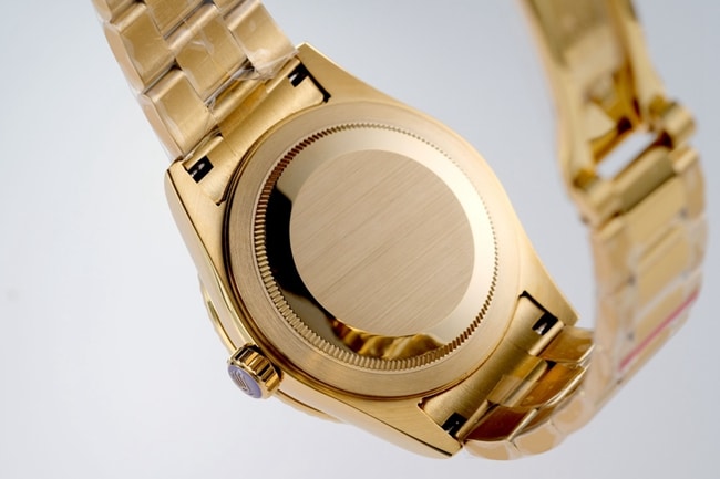 Top-tier watch Rolex men's gold plate gold steel bracelet Navigator series automatic movement watch back cover picture