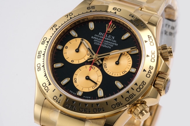 top-tier replicaRolex men's black dialsteel bracelet cosmometer Daytona fully automatic movement watch front view