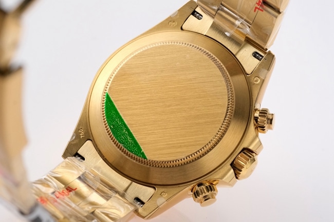 top-tier replicaRolex men's black dialsteel bracelet cosmometer type Daytona fully automatic movement watch back cover picture