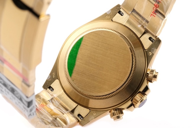 top-tier replicaRolex men's white dialsteel bracelet most popular Cosmograph Daytona mechanical watch back cover picture