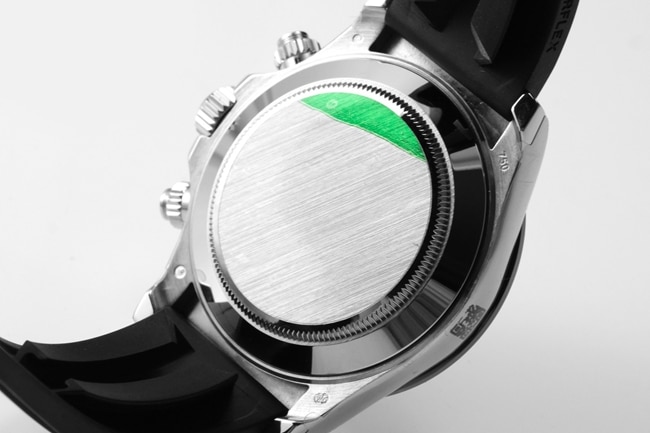 top-tier replicaRolex men's black dialrubber strap universe Daytona automatic movement watch back cover picture