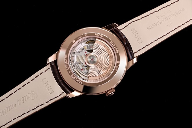 top-tier replicaVacheron Constantin men's white dial brown belt heritage series leather strap mechanical watch movement picture