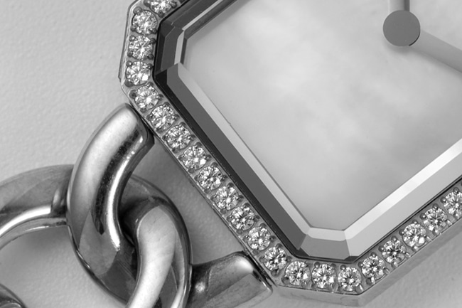 top-tier replicaChanel women's white dialsteel braceletPremiere series quartz watch detail shots