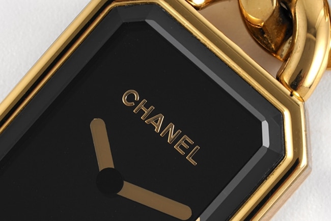 top-tier replicaChanel women's black dialsteel braceletPremiere watch series quartz watch detail shots