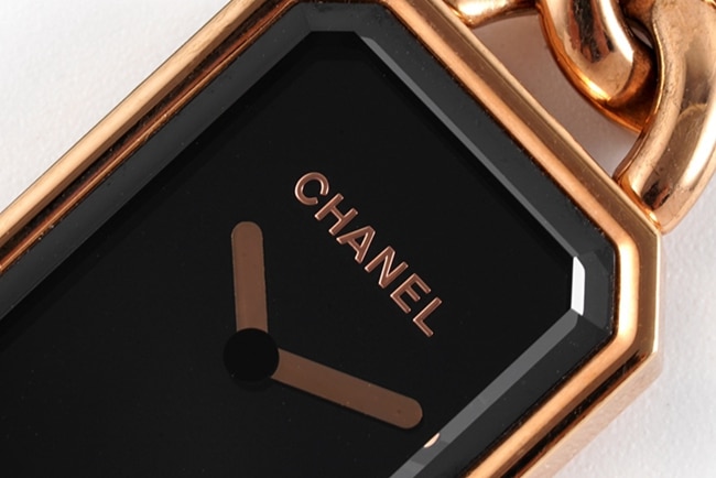 top-tier replicaChanel women's black dialrose gold with Premiere watch series quartz watch detail shots