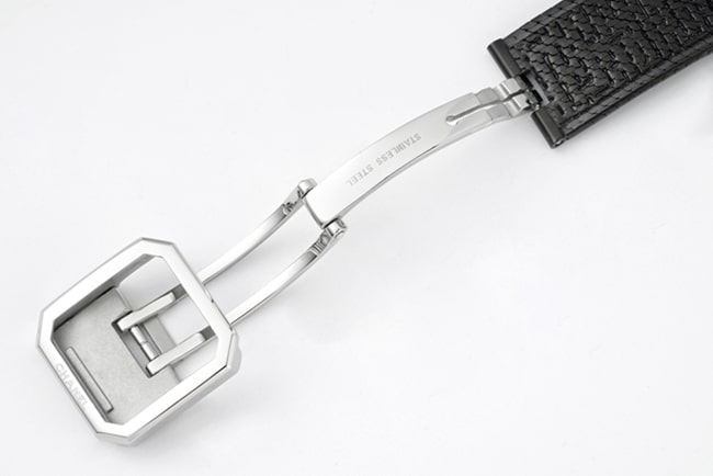 top-tier replicaChanel women's black dial black belt BOY FRIEND series quartzleather strap watch clasp picture