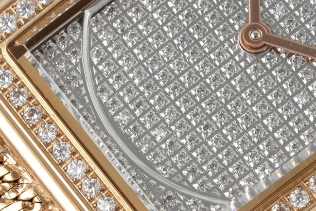 top-tier replicaChanel women's gray plate gold belt BOY FRIEND series quartz watch detail shots