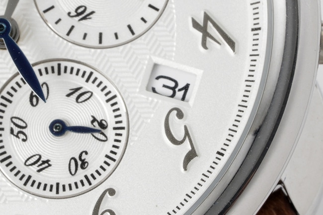 top-tier Hermès men's white dial brown belt retro quartzleather strap watch detail shots