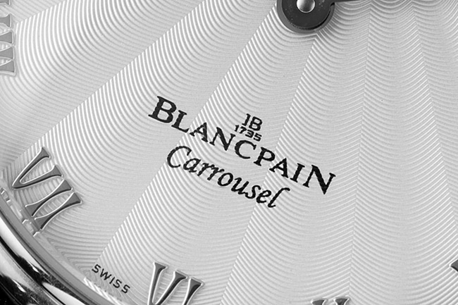 Blancpain top men's white plate black belt classic full series tourbillon mechanical belt watch details