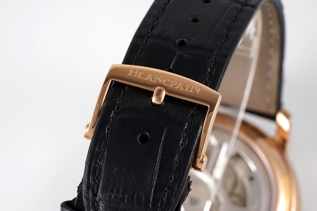JBF FactoryBlancpain super a watch men's black dial black belt V3 version mechanical leather strap watch classic full series tourbillonclasp picture