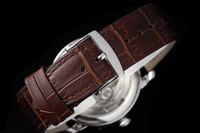 JBF FactoryBlancpaintop-tier replicahigh-quality watch men's white dial brown belt V3 version tourbillon classic full series mechanical leather strap watch clasp picture