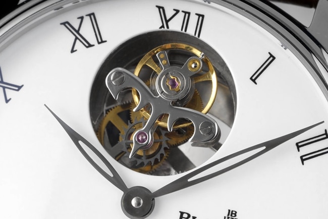 JBF FactoryBlancpaintop-tier replicahigh-quality watch men's white dial brown belt V3 version tourbillon classic full series mechanical leather strap watch movement picture