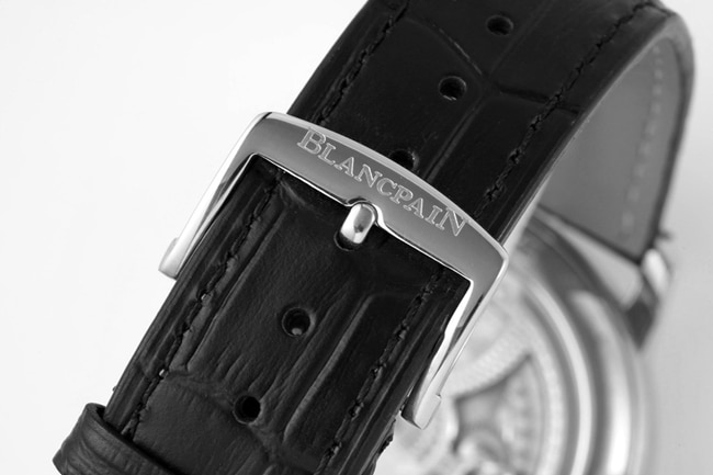 JBF FactoryBlancpaintop-tiersuper watch men's white dial black belt mechanical classic full series tourbillonleather strap watch clasp picture