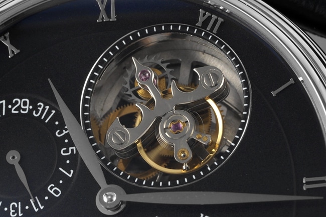 JBF FactoryBlancpaintop-tier watch men's blue dial black belt tourbillon mechanical leather strap classic full series watch movement picture