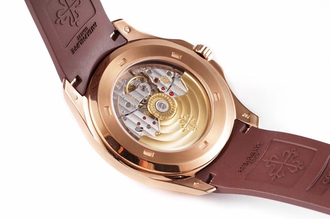 ZF FactoryPatek Philippetop-tier watch men's brown plate rubber strap mechanical underwater explorer series V3 version watch movement picture