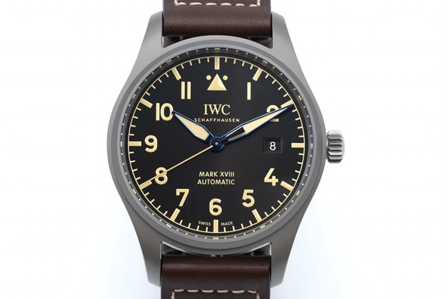 V7 factory universal top collectible watches men's black disk brown belt mark series mechanical belt watch front view
