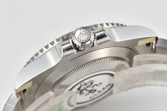 CLEAN Factory Top Rolex watch Men's Black Dial Steel Band V4 Latest Version Mechanical Watch Side View