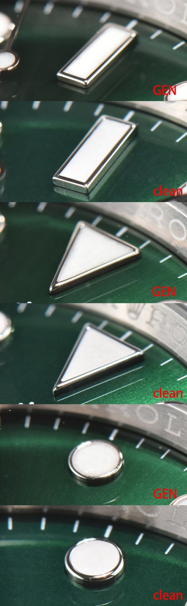 CLEANRolexC factory Starbucks Submariner3135 top-tier watch and Genuine difference and process evaluation detail shots