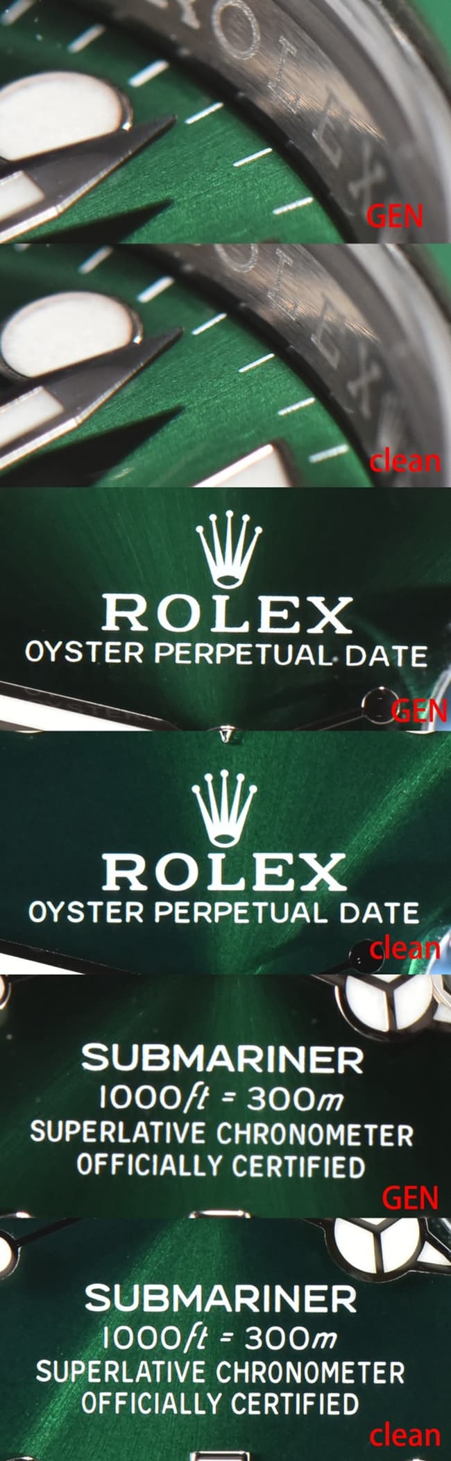 CLEANRolexC factory Starbucks Submariner3135 top-tier watch and Genuine difference and process evaluation detail shots