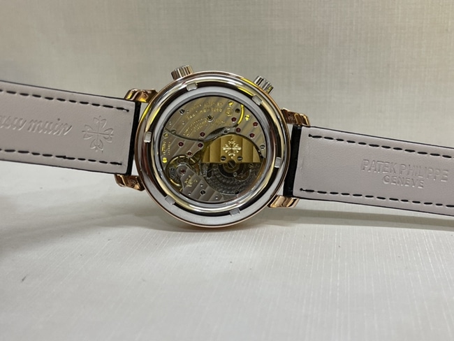 Patek Philippetop-tierhigh-quality watch men's black dial black belt South African T square diamond leather strap watch movement picture