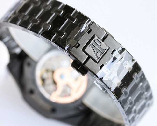 WWE factory Audemars Piguettop-tier watch men's blue dialsteel bracelet mechanical Royal Oak26574ST series watch clasp picture