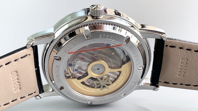 TWS factory Vacheron Constantintop-tierhigh-quality watch men's black dial black belt mechanical leather strap inheritance series round watch movement picture