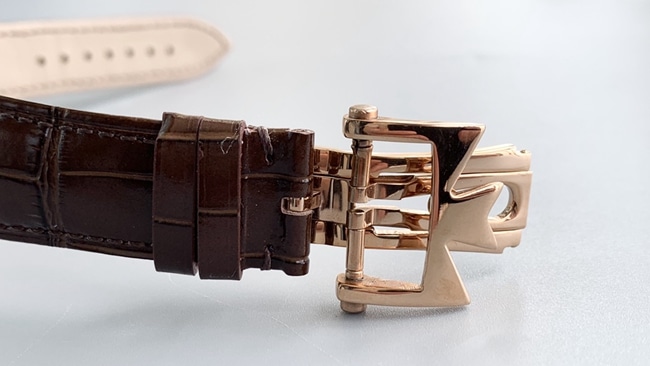 TWS factory Vacheron Constantintop-tiersuper watch men's white dial brown belt mechanical round leather strap inheritance series watch clasp picture